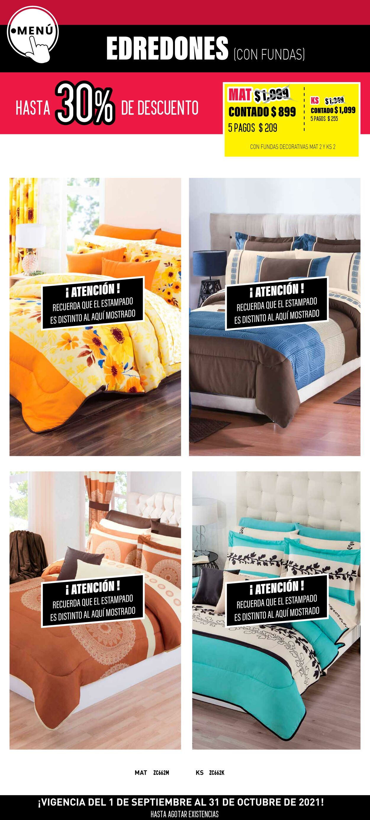 Catálogo Colchas Concord 01.09.2021 - 31.10.2021