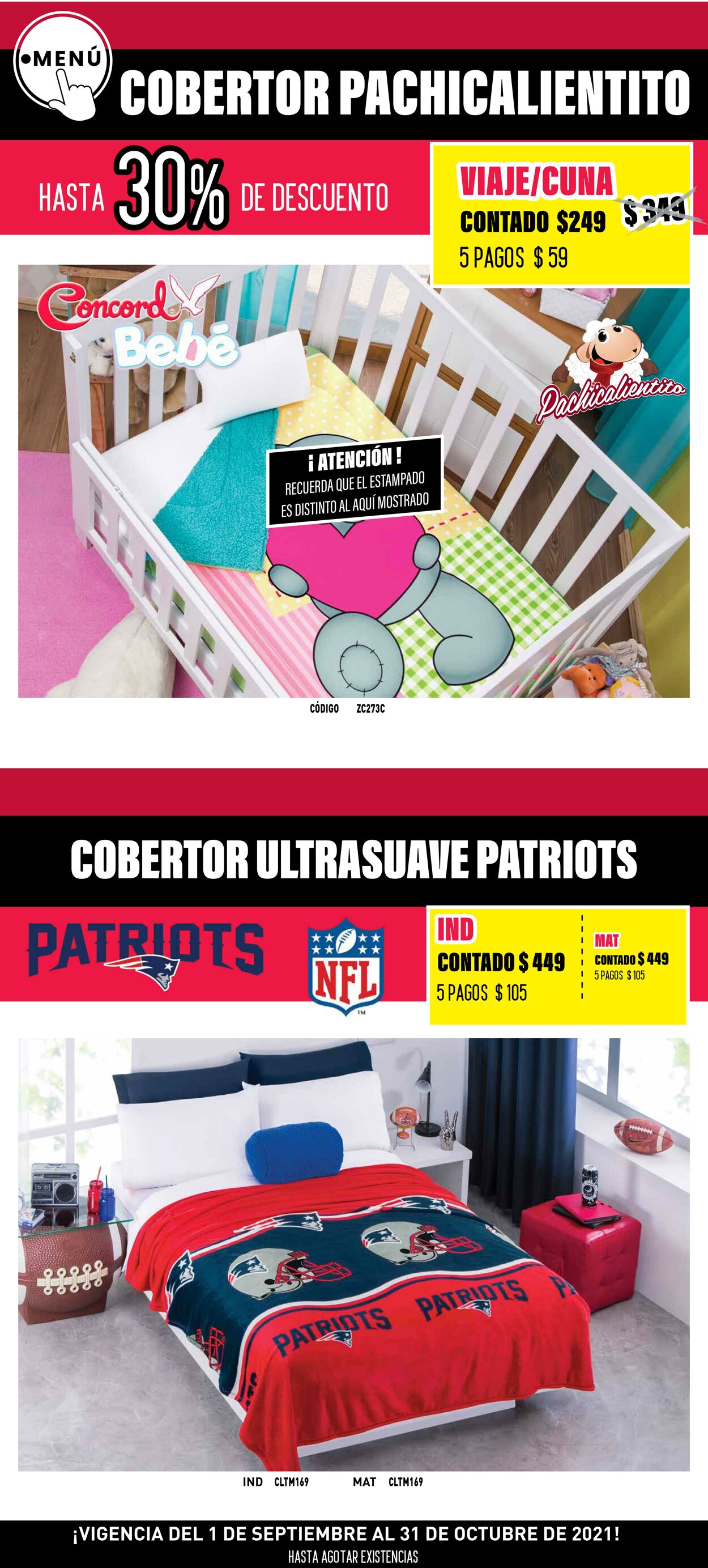 Catálogo Colchas Concord 01.09.2021 - 31.10.2021