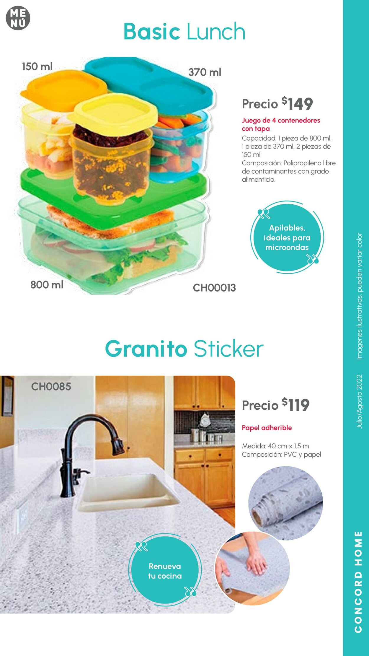 Catálogo Colchas Concord 01.07.2022 - 31.08.2022