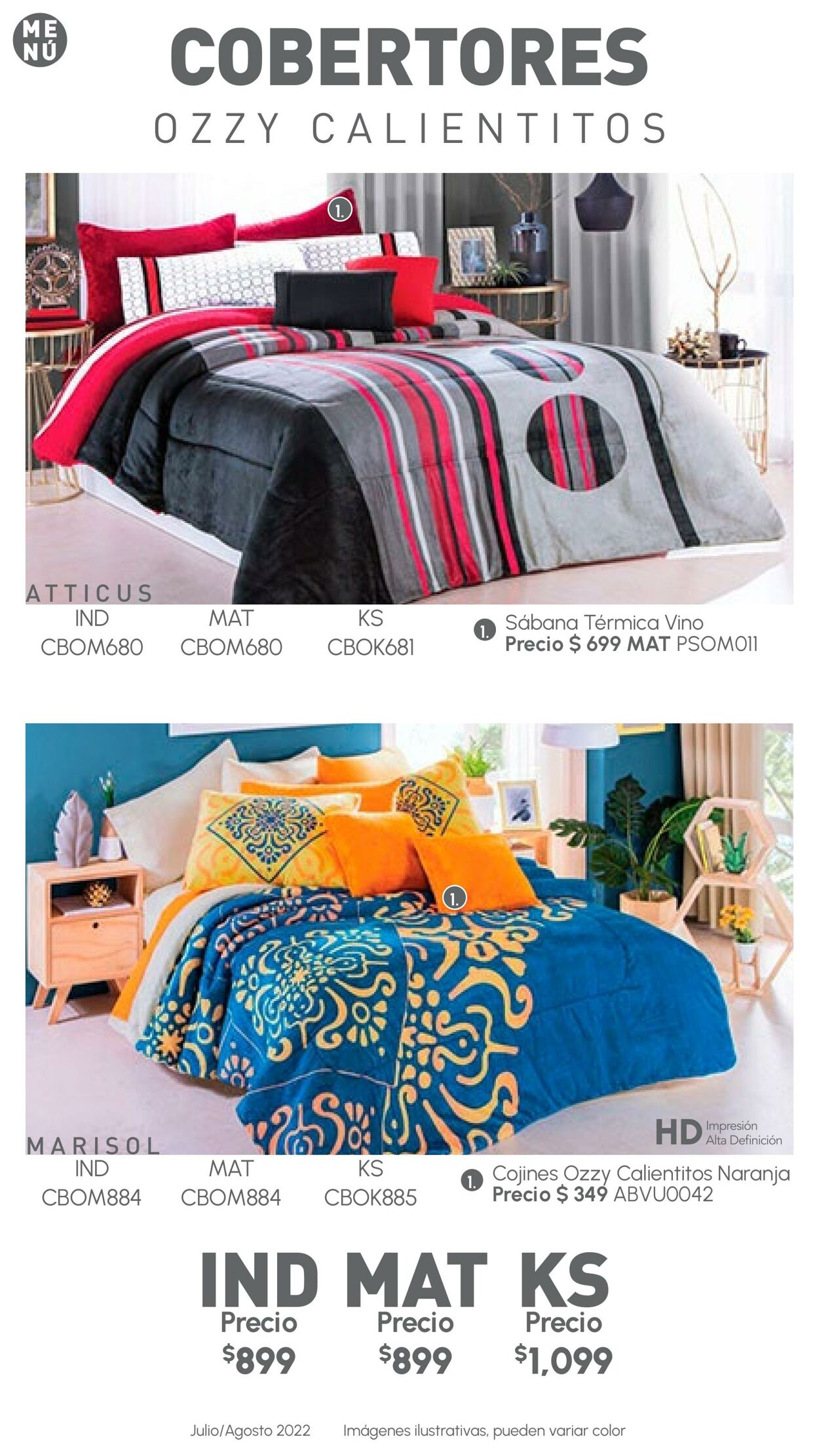 Catálogo Colchas Concord 01.07.2022 - 31.08.2022