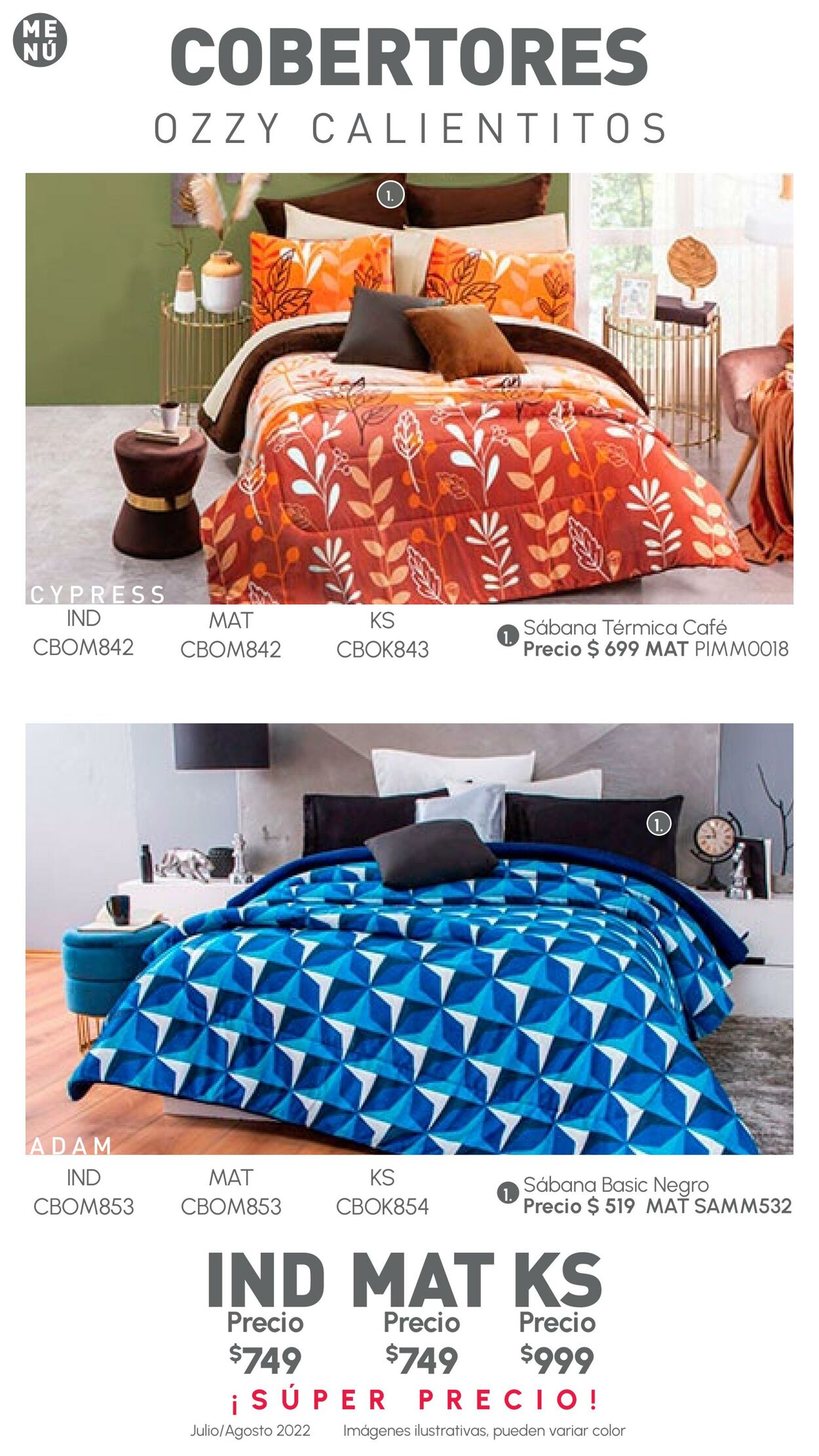 Catálogo Colchas Concord 01.07.2022 - 31.08.2022