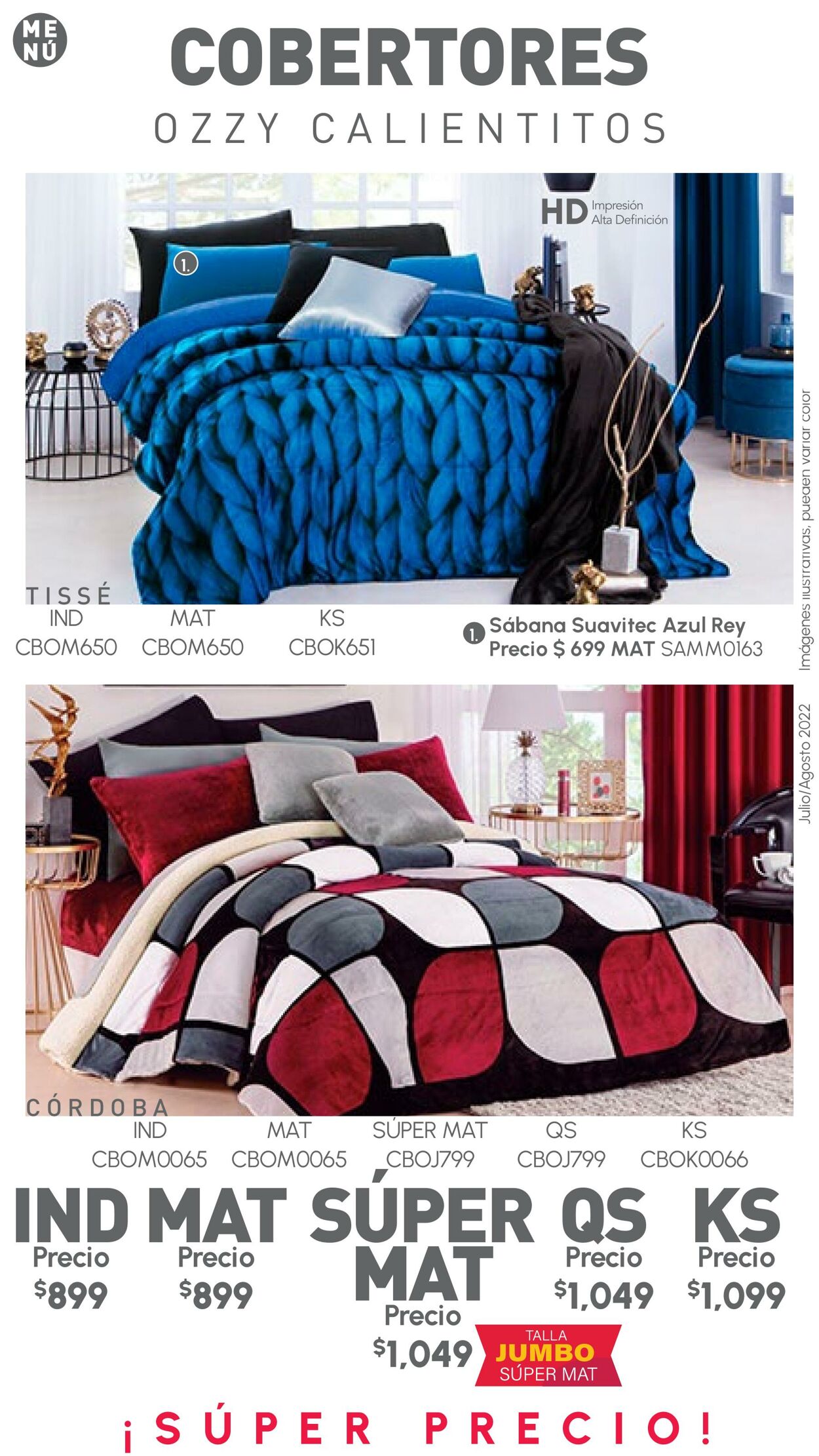 Catálogo Colchas Concord 01.07.2022 - 31.08.2022