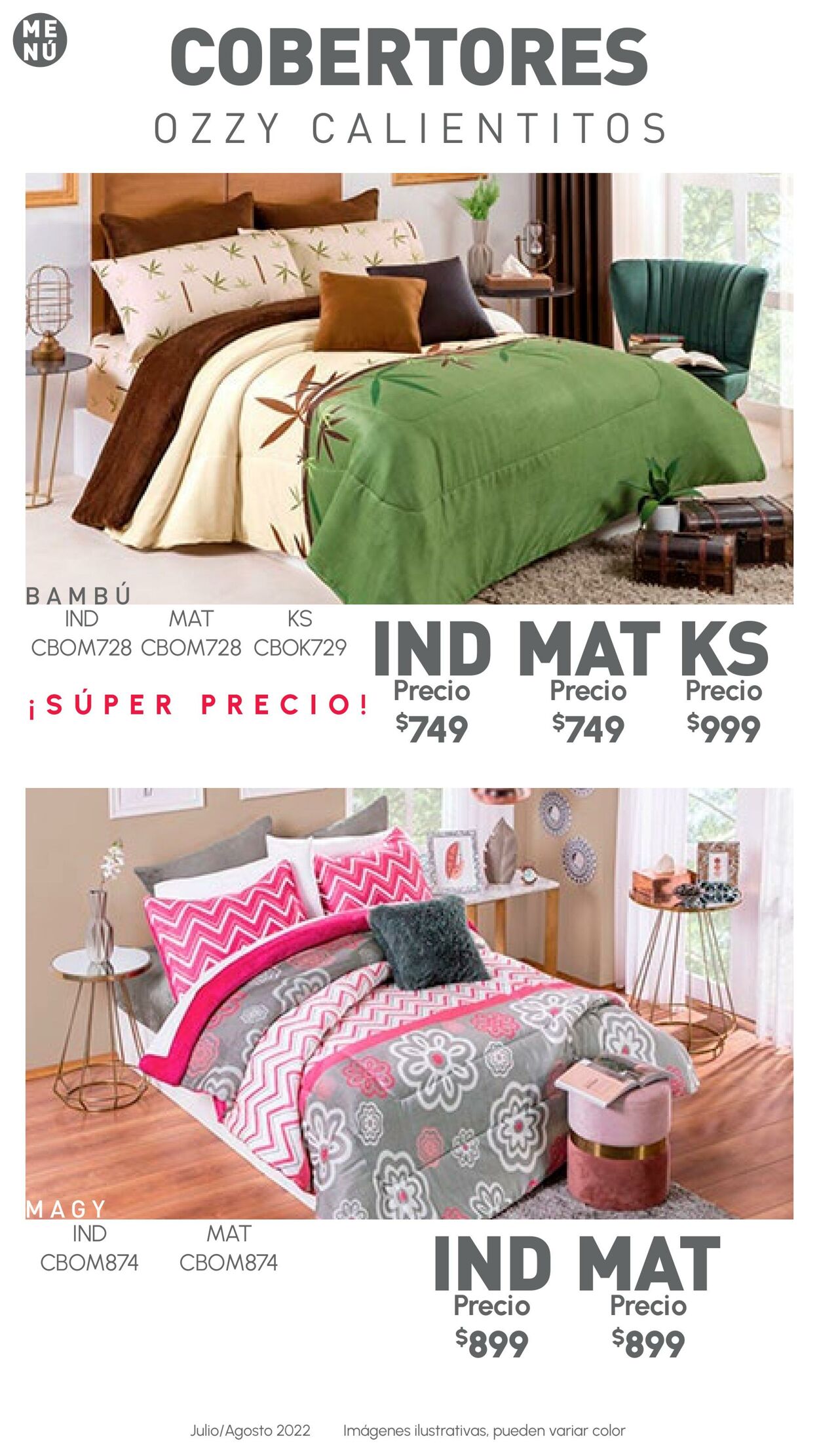 Catálogo Colchas Concord 01.07.2022 - 31.08.2022