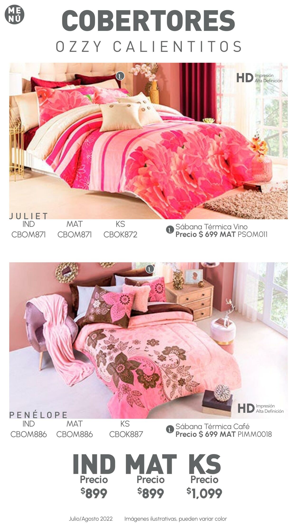 Catálogo Colchas Concord 01.07.2022 - 31.08.2022