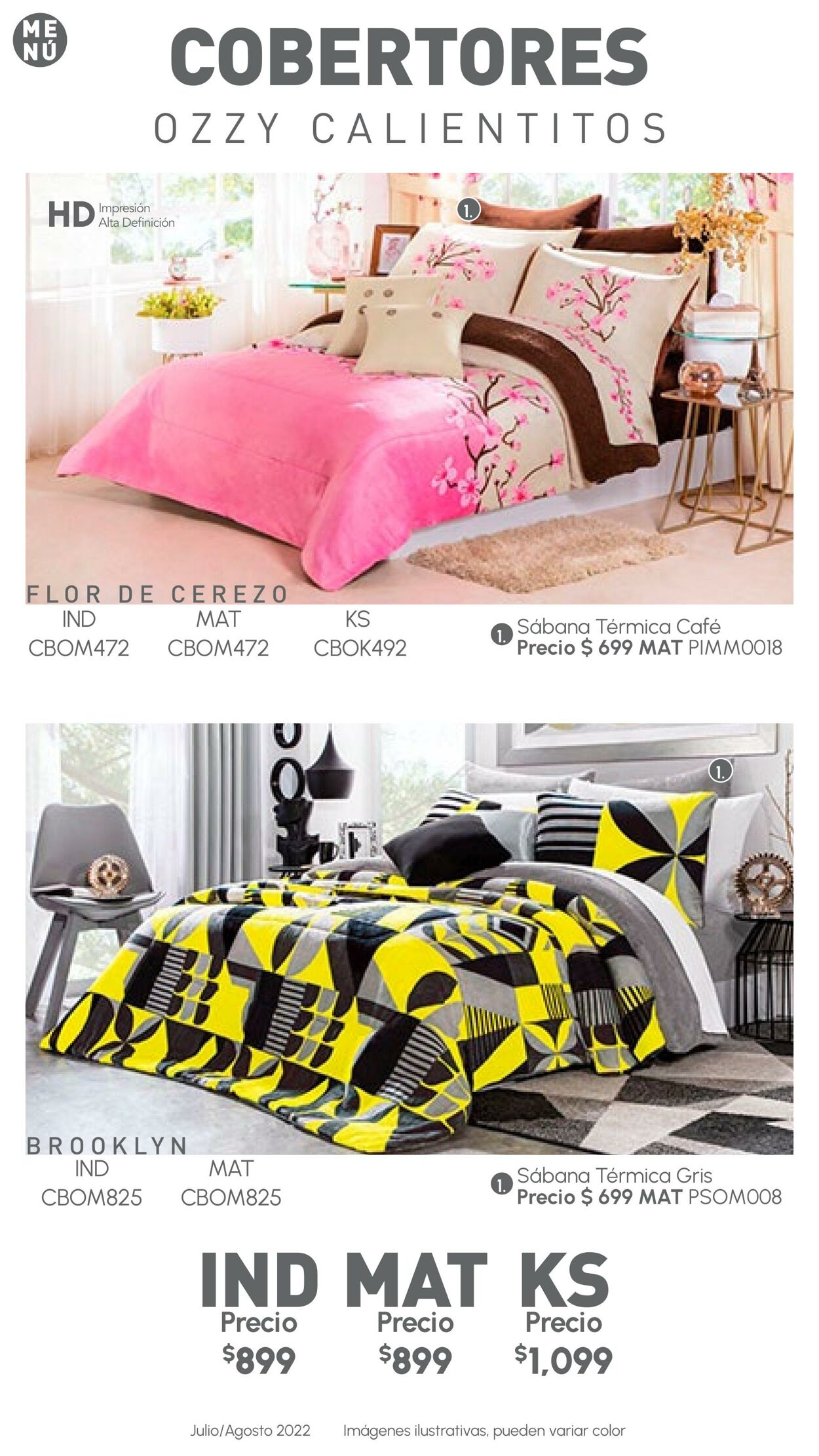 Catálogo Colchas Concord 01.07.2022 - 31.08.2022