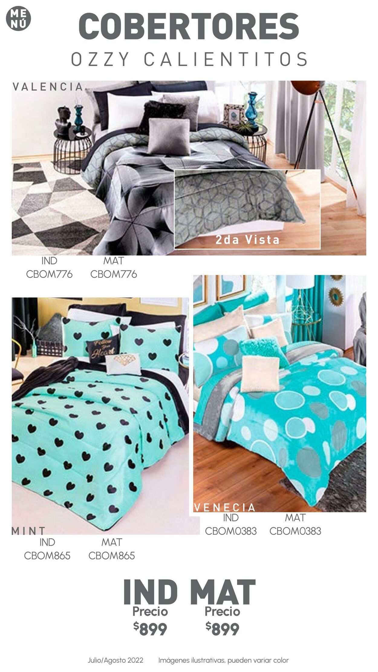 Catálogo Colchas Concord 01.07.2022 - 31.08.2022