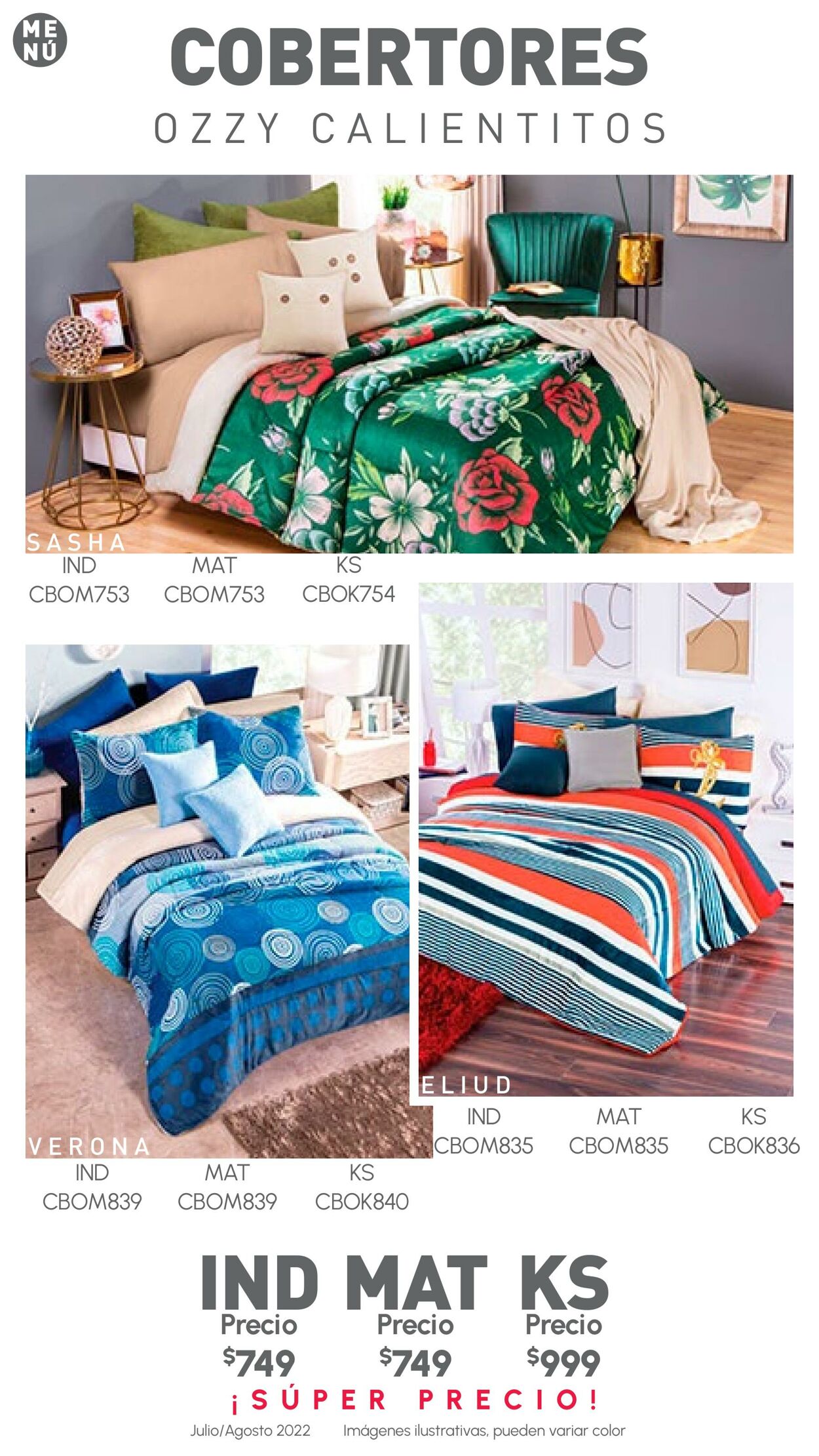 Catálogo Colchas Concord 01.07.2022 - 31.08.2022