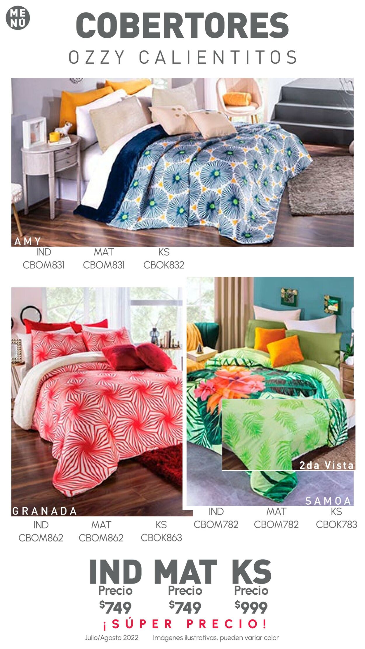 Catálogo Colchas Concord 01.07.2022 - 31.08.2022