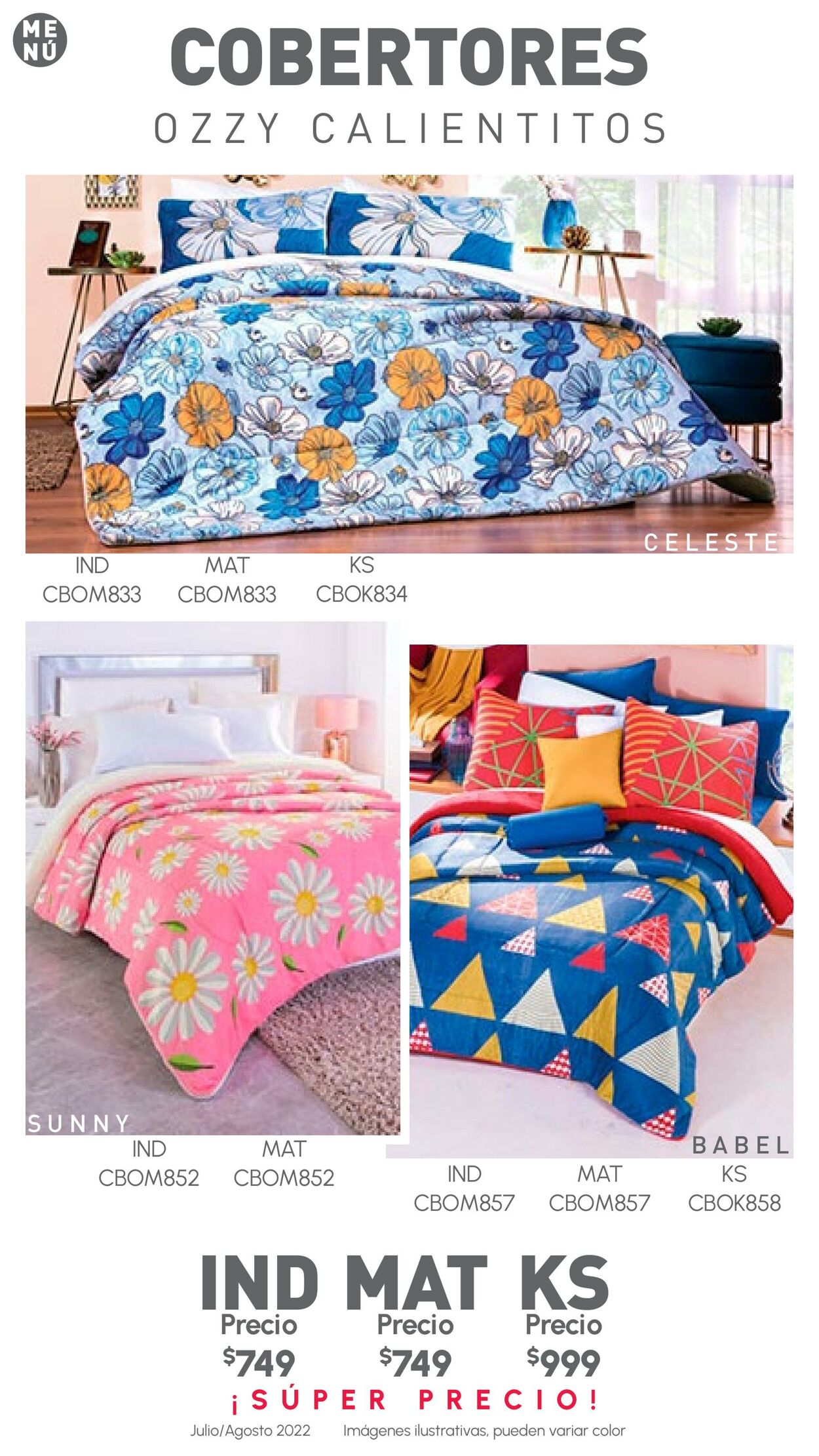 Catálogo Colchas Concord 01.07.2022 - 31.08.2022