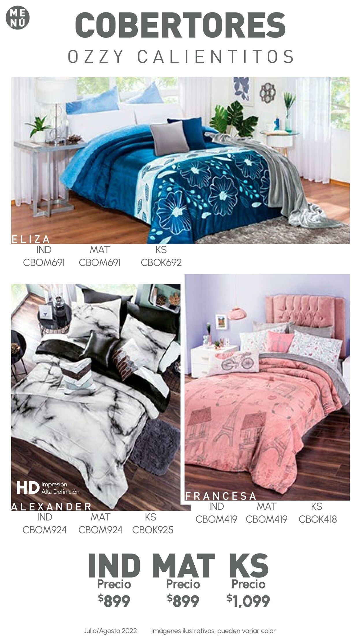Catálogo Colchas Concord 01.07.2022 - 31.08.2022