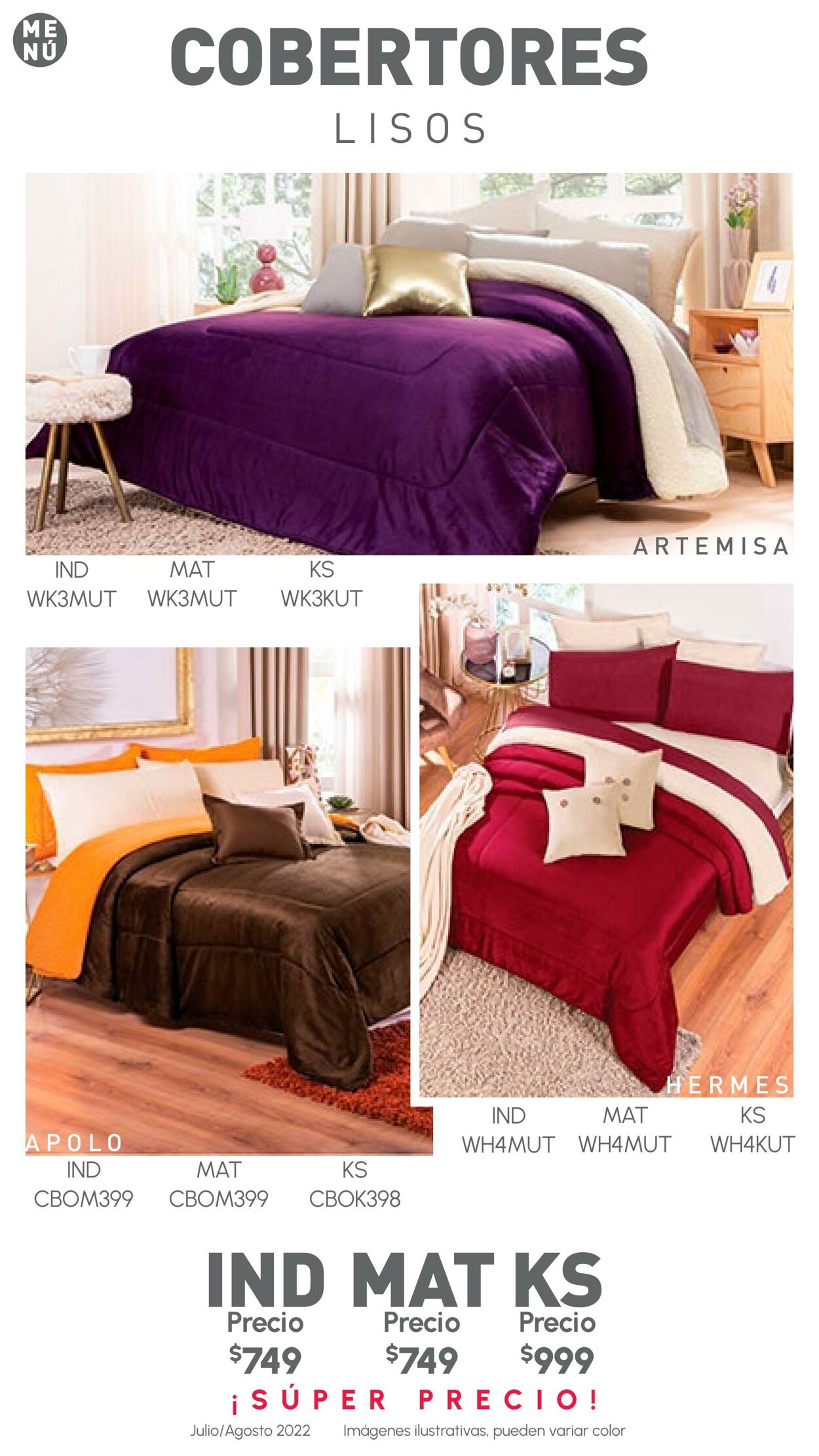 Catálogo Colchas Concord 01.07.2022 - 31.08.2022