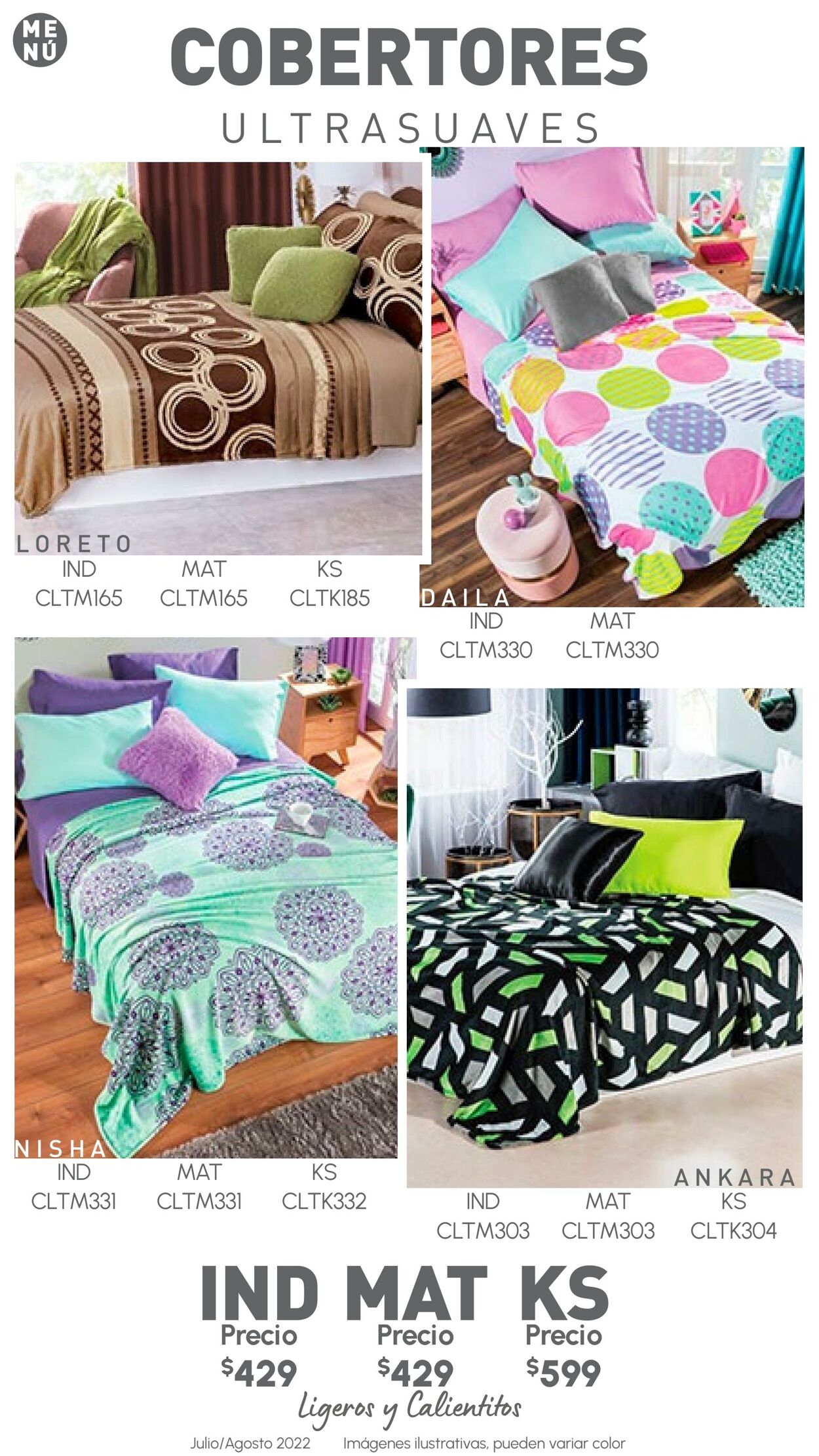 Catálogo Colchas Concord 01.07.2022 - 31.08.2022