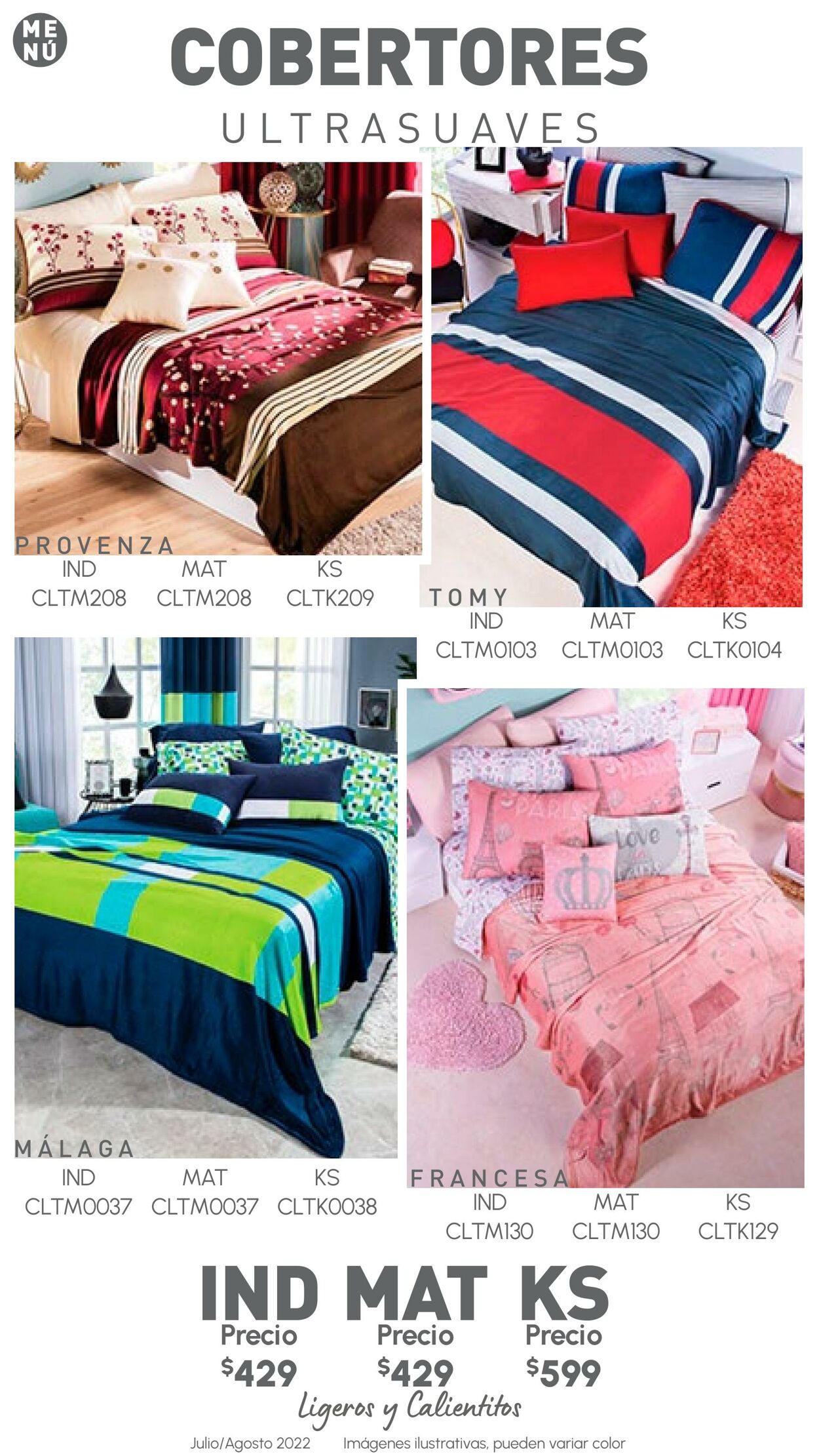 Catálogo Colchas Concord 01.07.2022 - 31.08.2022
