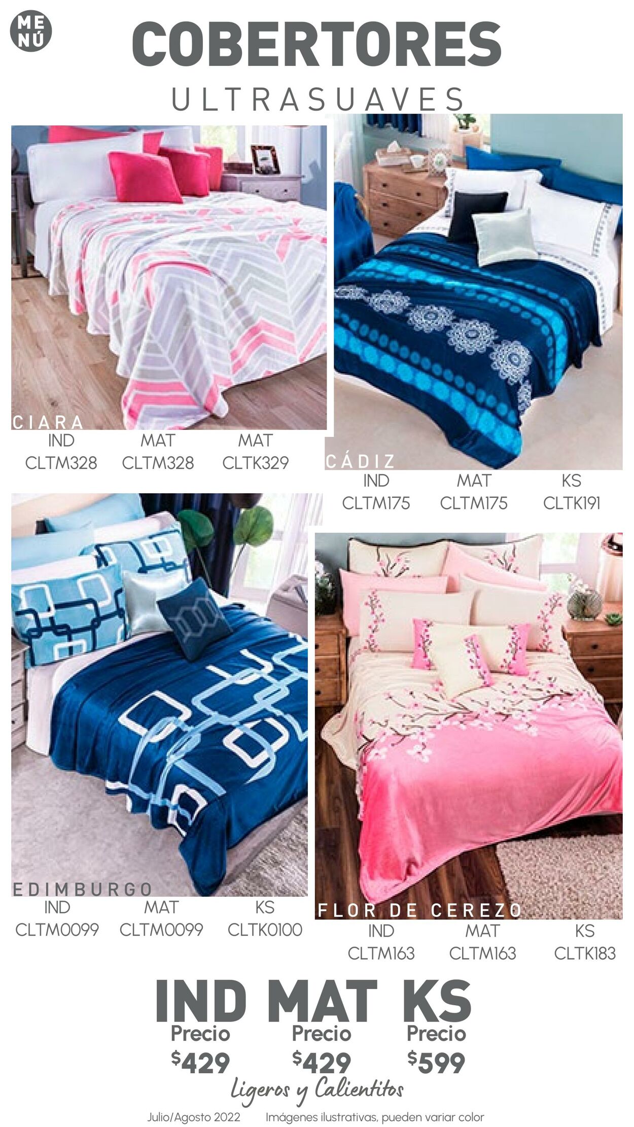 Catálogo Colchas Concord 01.07.2022 - 31.08.2022