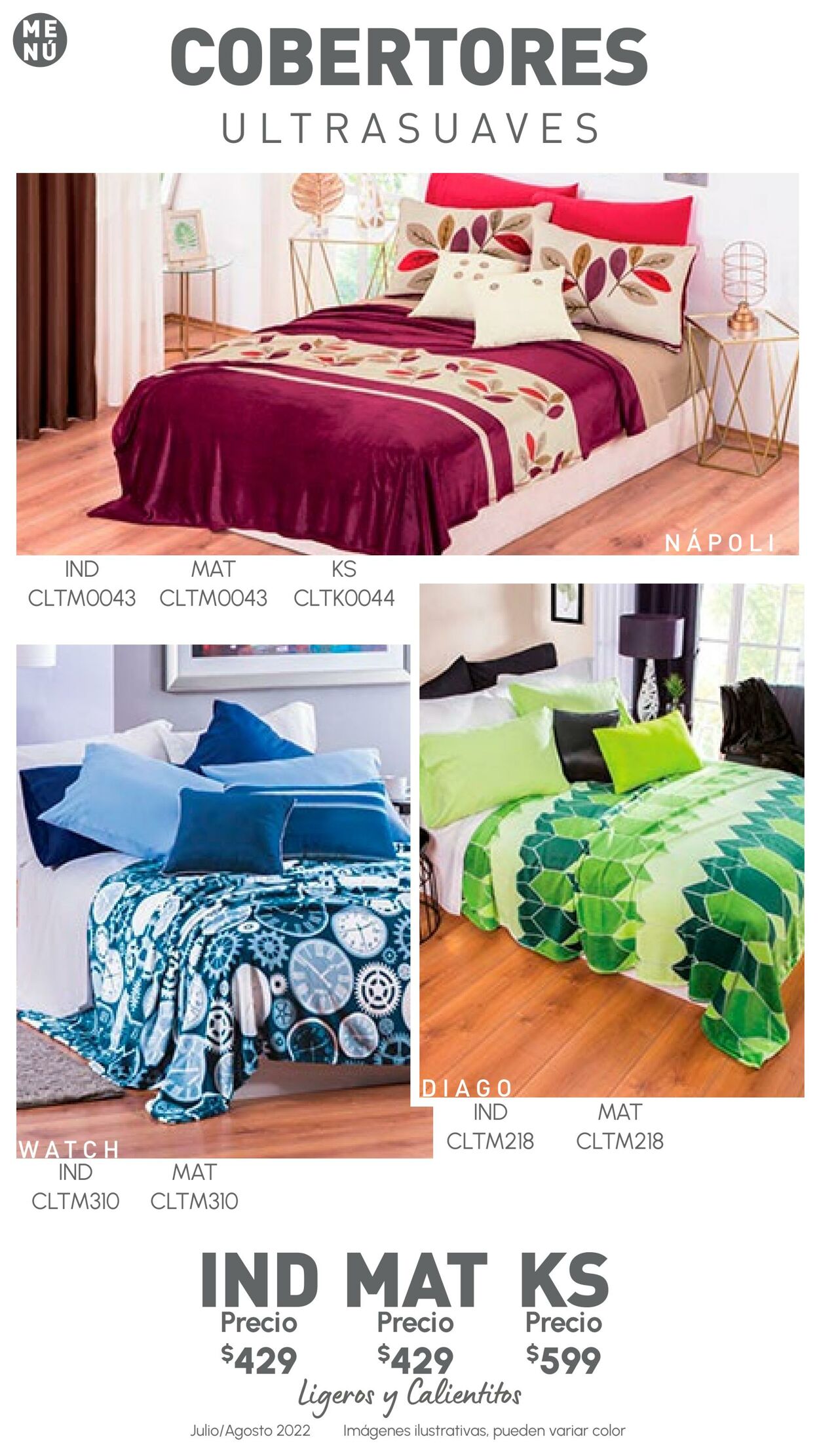 Catálogo Colchas Concord 01.07.2022 - 31.08.2022
