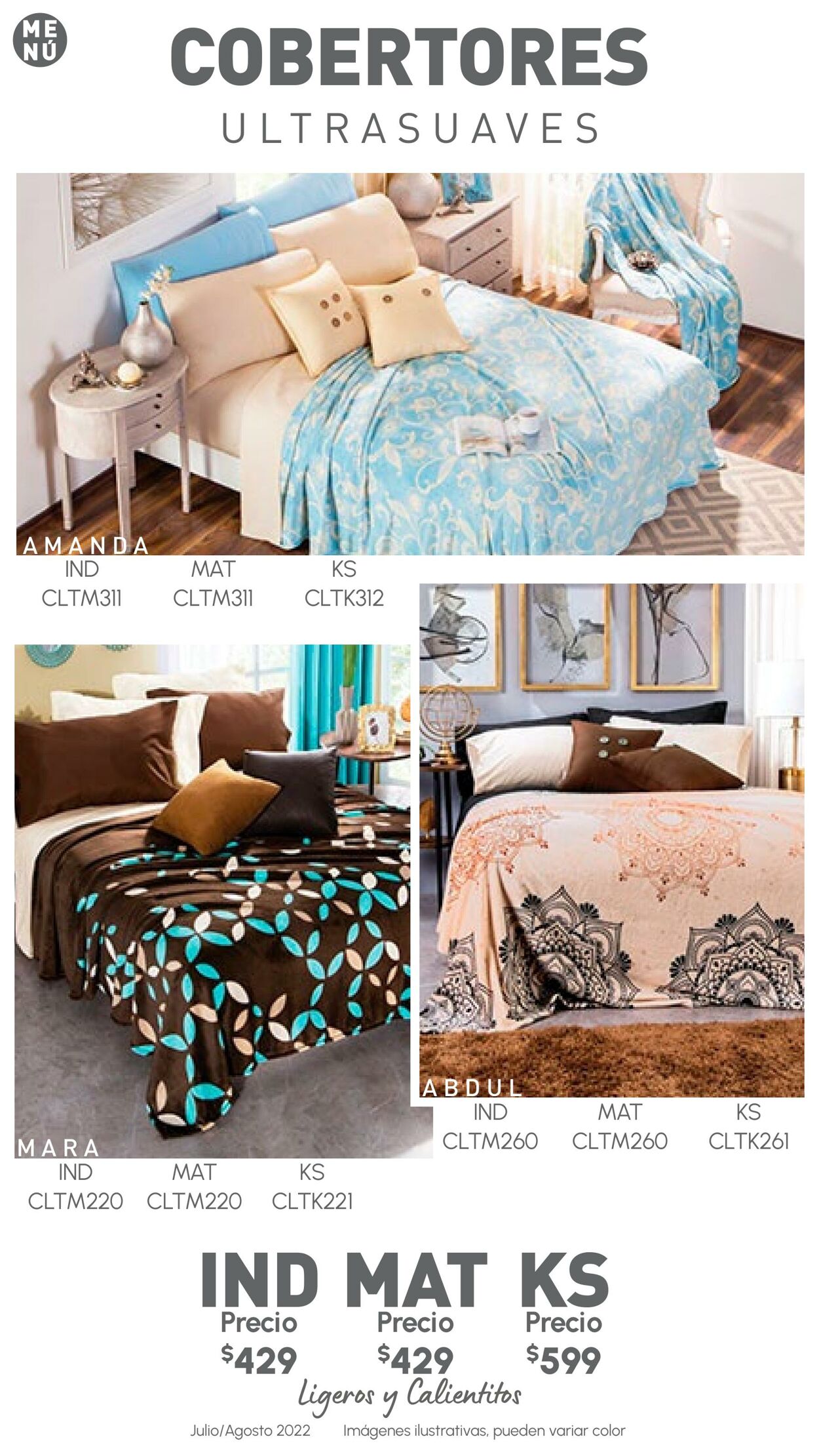 Catálogo Colchas Concord 01.07.2022 - 31.08.2022