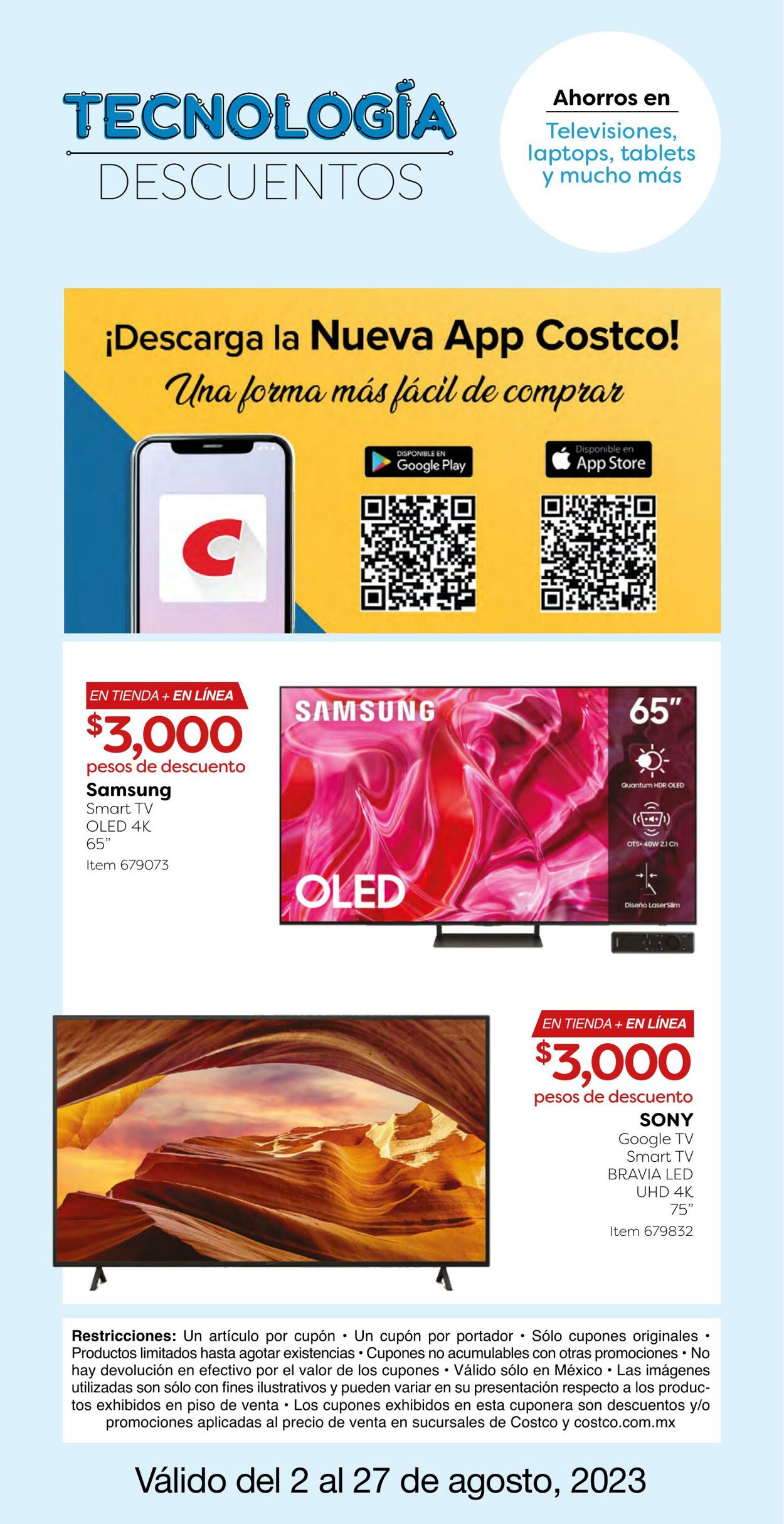 Catálogo Costco 02.08.2023 - 27.08.2023
