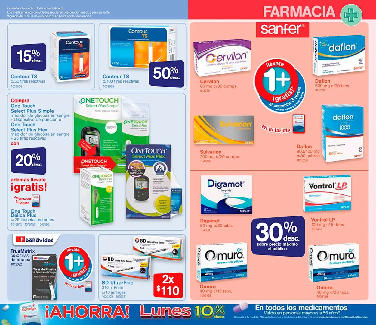 Catálogo Farmacia Benavides 01.07.2023 - 31.07.2023