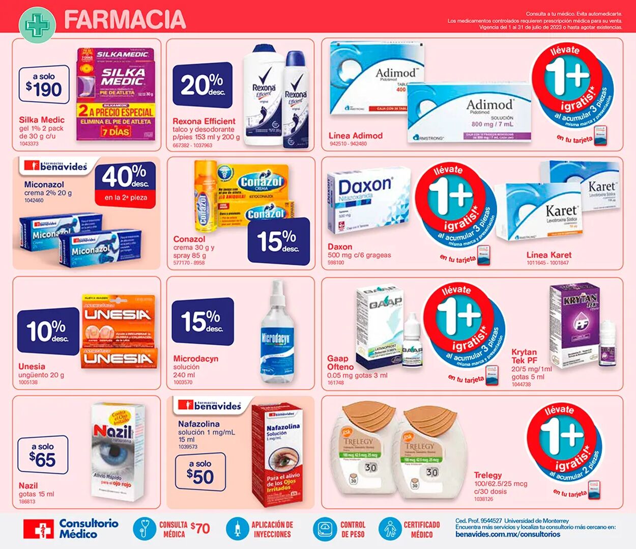 Catálogo Farmacia Benavides 01.07.2023 - 31.07.2023