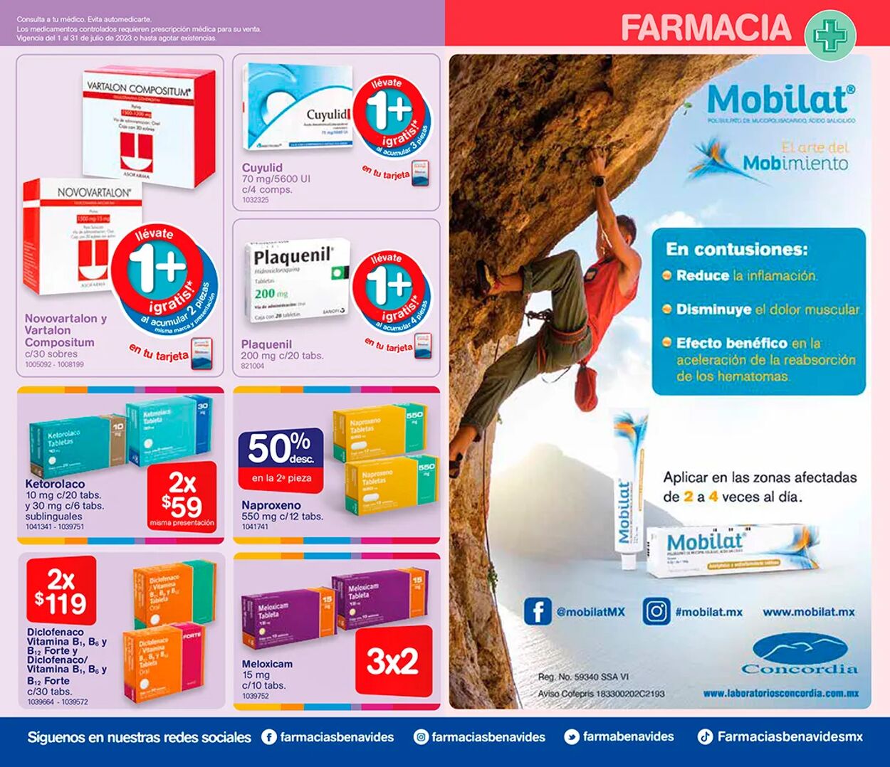 Catálogo Farmacia Benavides 01.07.2023 - 31.07.2023