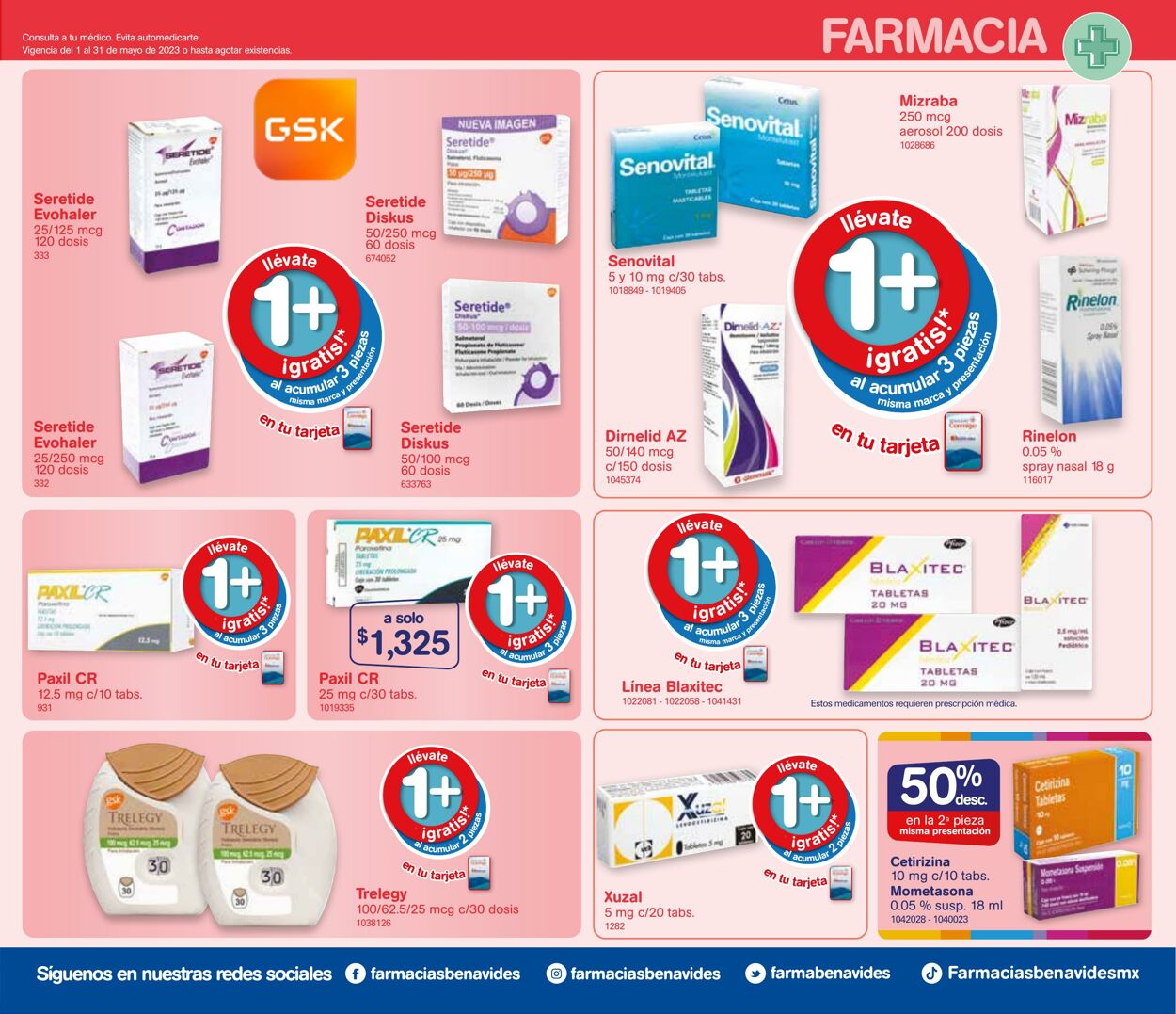 Catálogo Farmacia Benavides 01.05.2023 - 24.05.2023