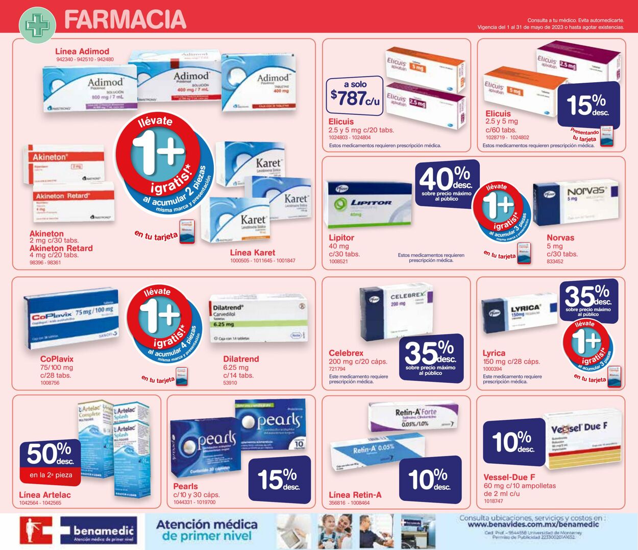 Catálogo Farmacia Benavides 01.05.2023 - 24.05.2023