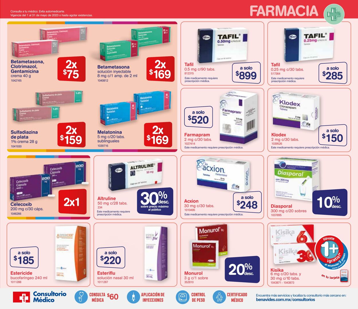 Catálogo Farmacia Benavides 01.05.2023 - 24.05.2023