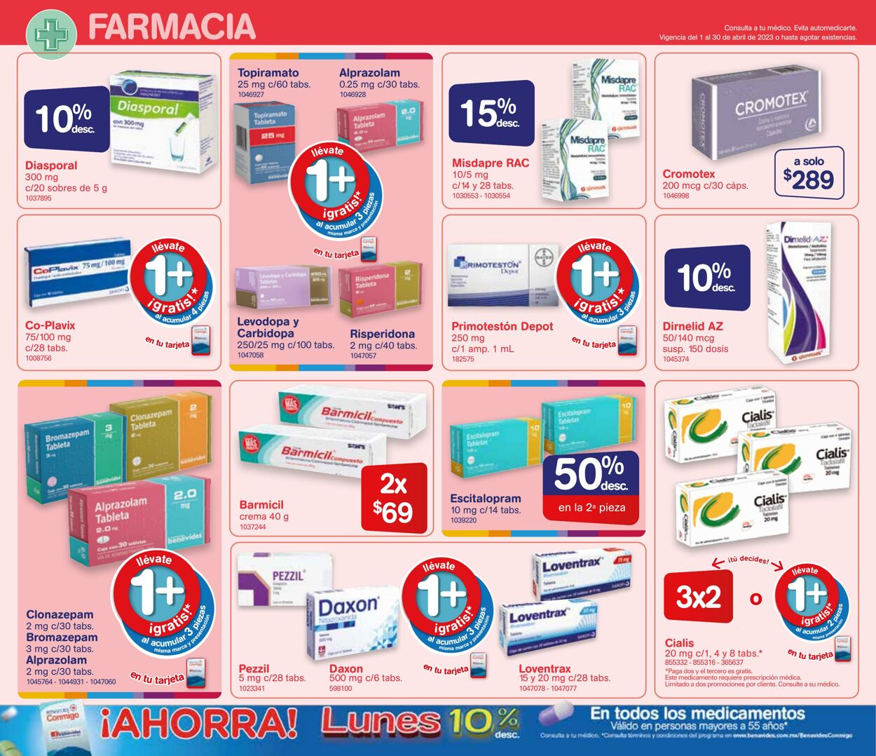 Catálogo Farmacia Benavides 01.04.2023 - 30.04.2023