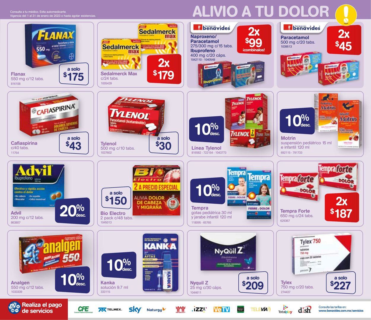 Catálogo Farmacia Benavides 01.01.2023 - 31.01.2023