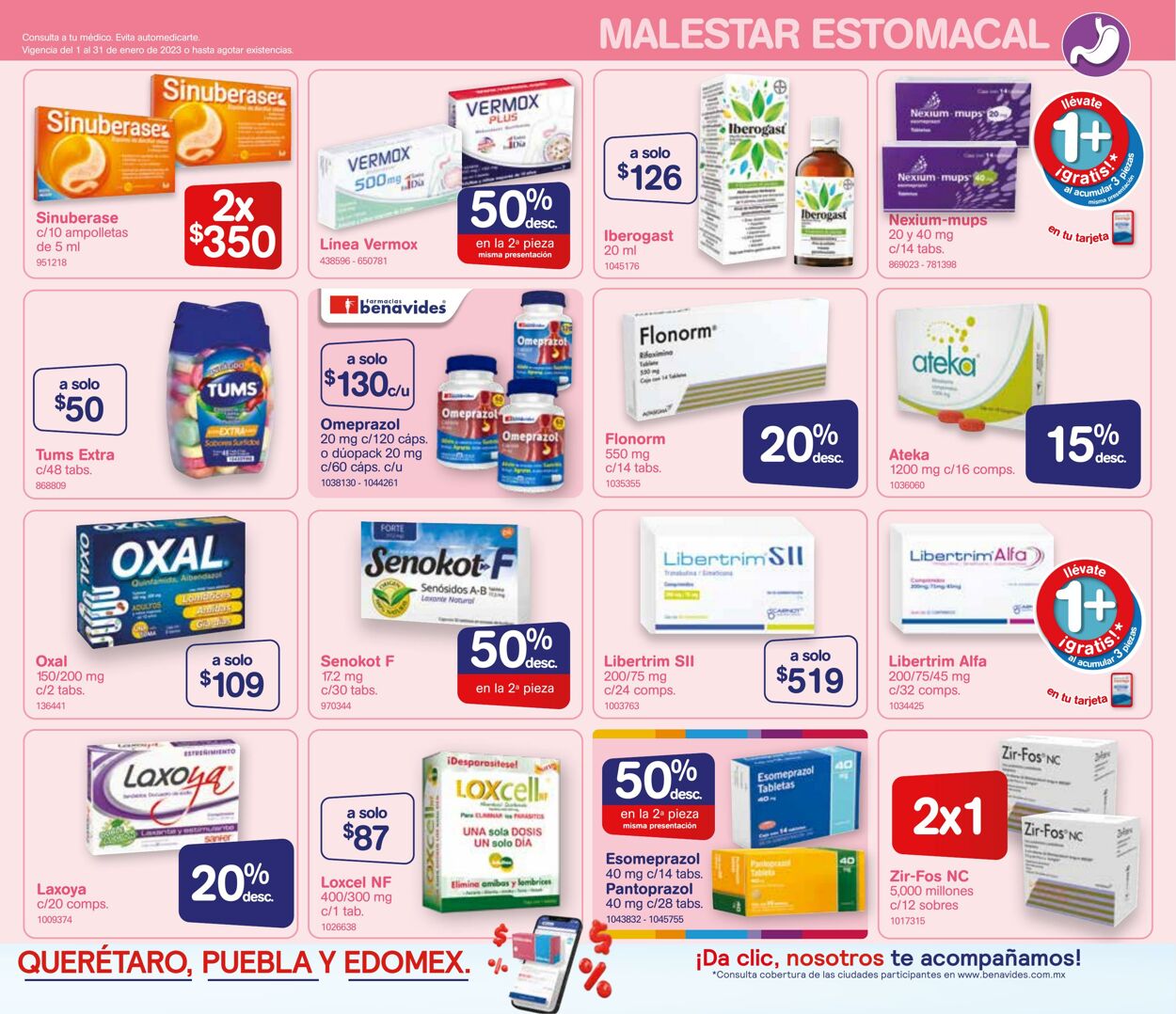 Catálogo Farmacia Benavides 01.01.2023 - 31.01.2023