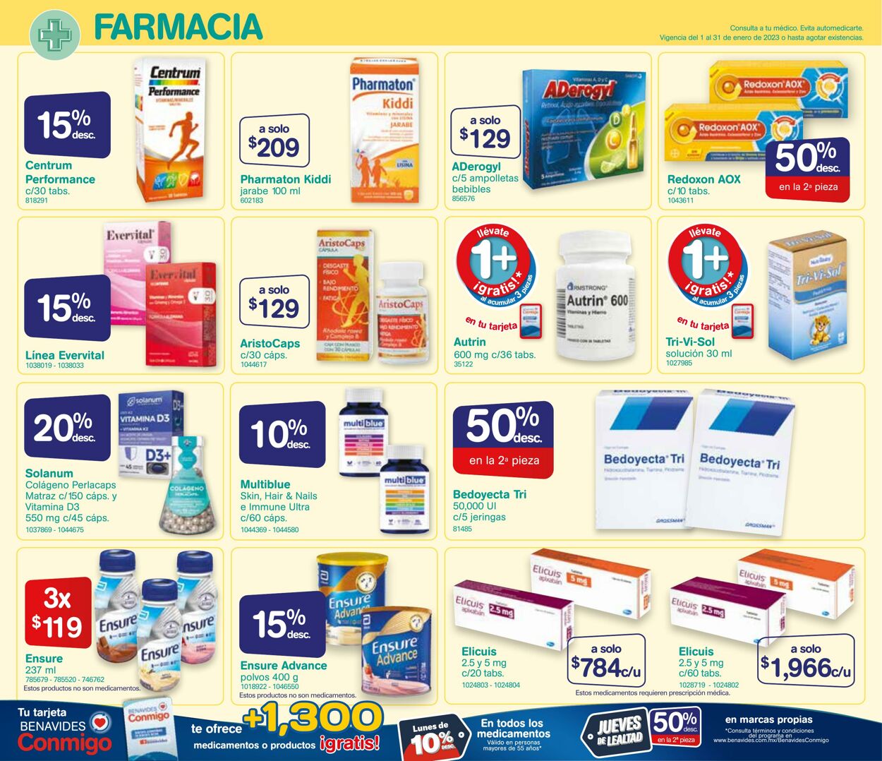 Catálogo Farmacia Benavides 01.01.2023 - 31.01.2023