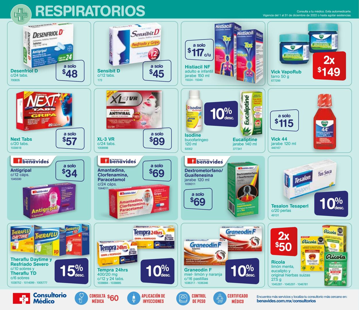 Catálogo Farmacia Benavides 01.12.2022 - 31.12.2022