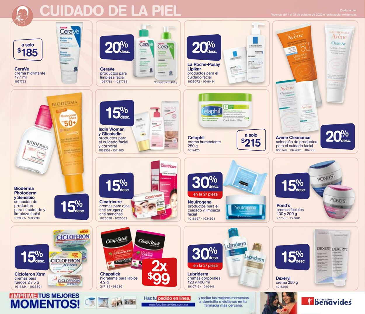 Catálogo Farmacia Benavides 01.10.2022 - 31.10.2022