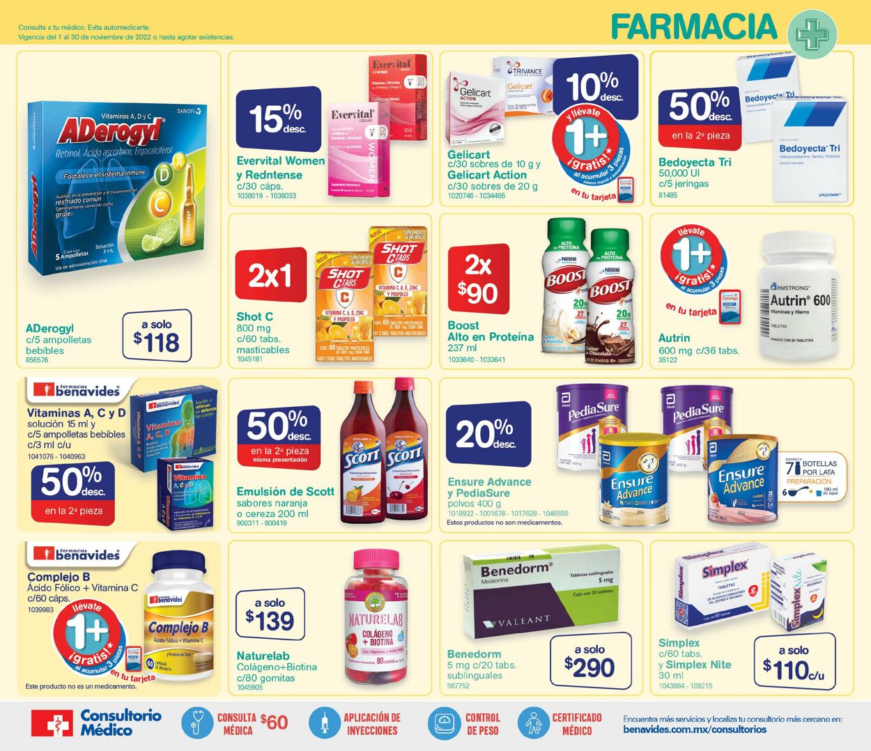 Catálogo Farmacia Benavides 01.11.2022 - 30.11.2022