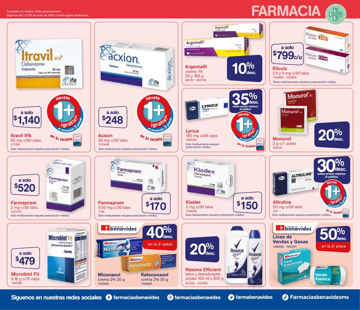 Catálogo Farmacia Benavides 01.06.2023 - 30.06.2023