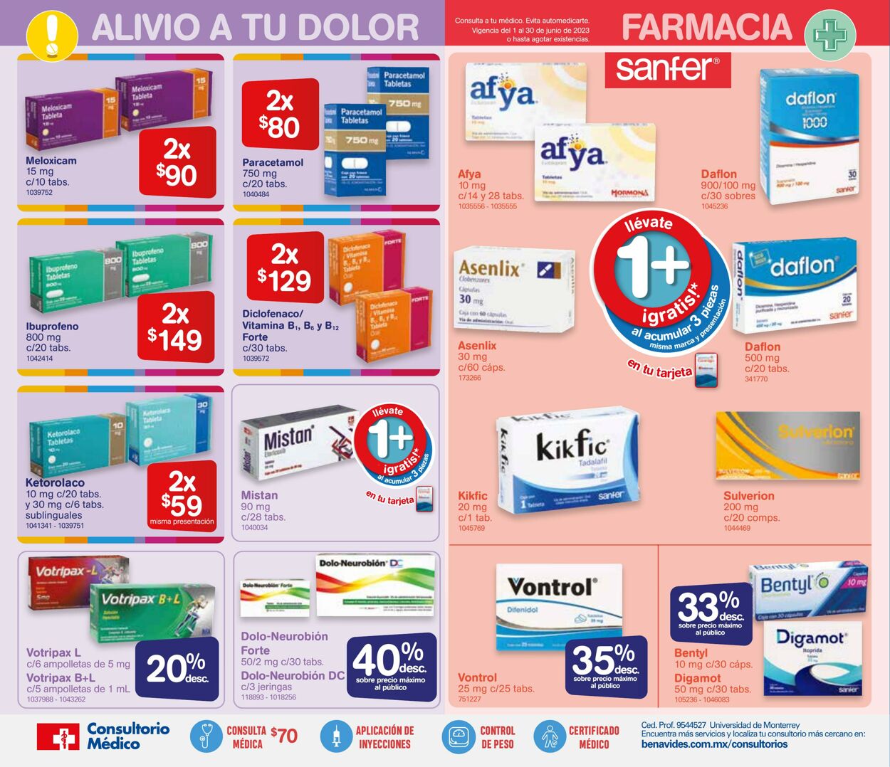 Catálogo Farmacia Benavides 01.06.2023 - 30.06.2023
