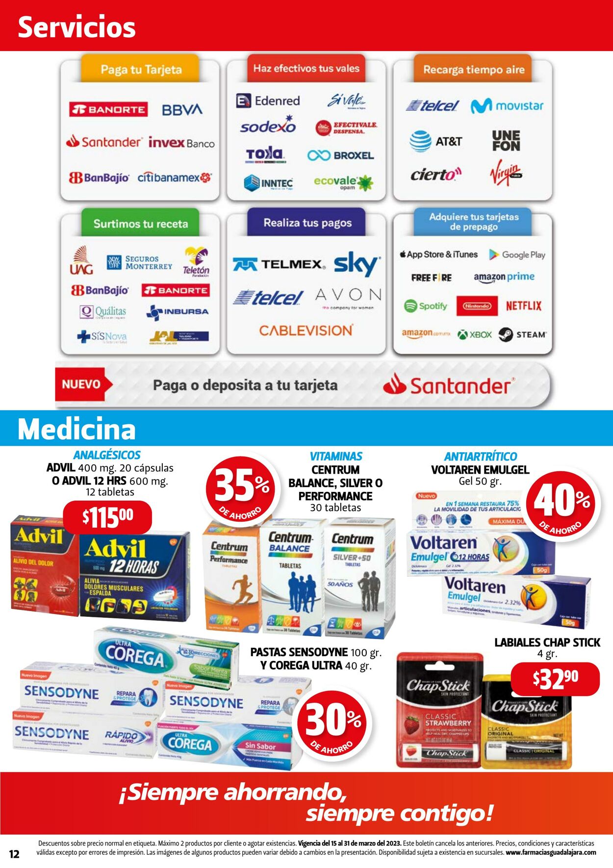 Catálogo Farmacia Guadalajara 15.03.2023 - 31.03.2023