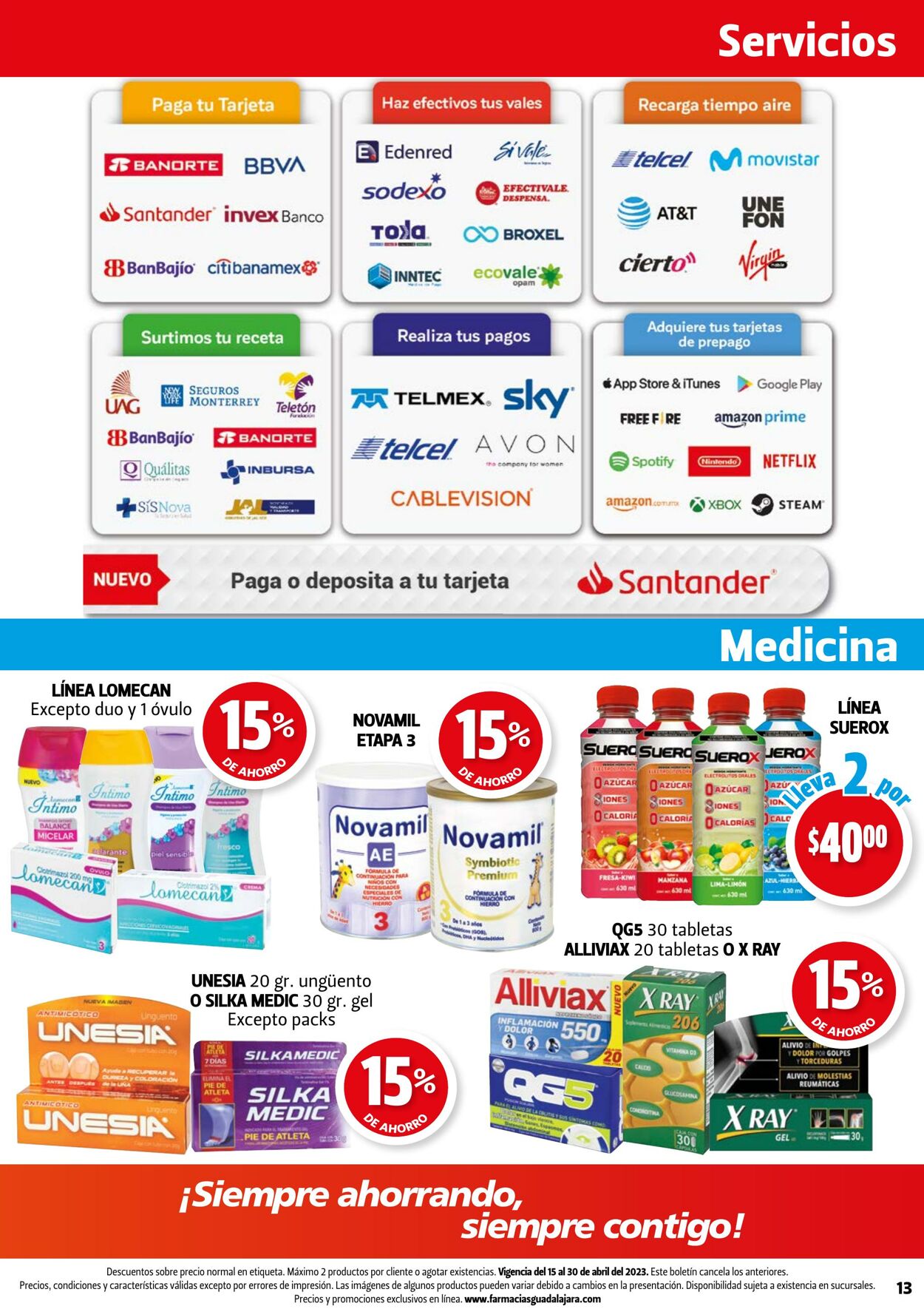 Catálogo Farmacia Guadalajara 15.04.2023 - 30.04.2023