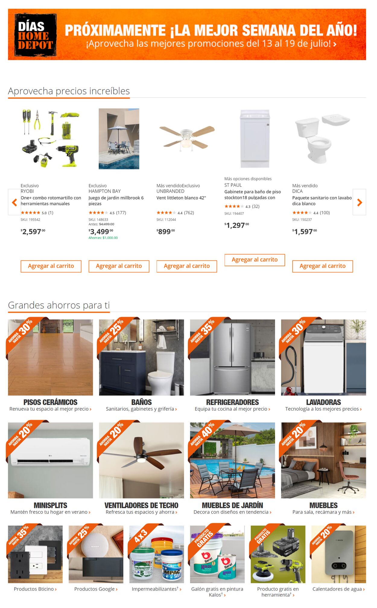 Catálogo Home Depot 12.07.2023 - 26.07.2023