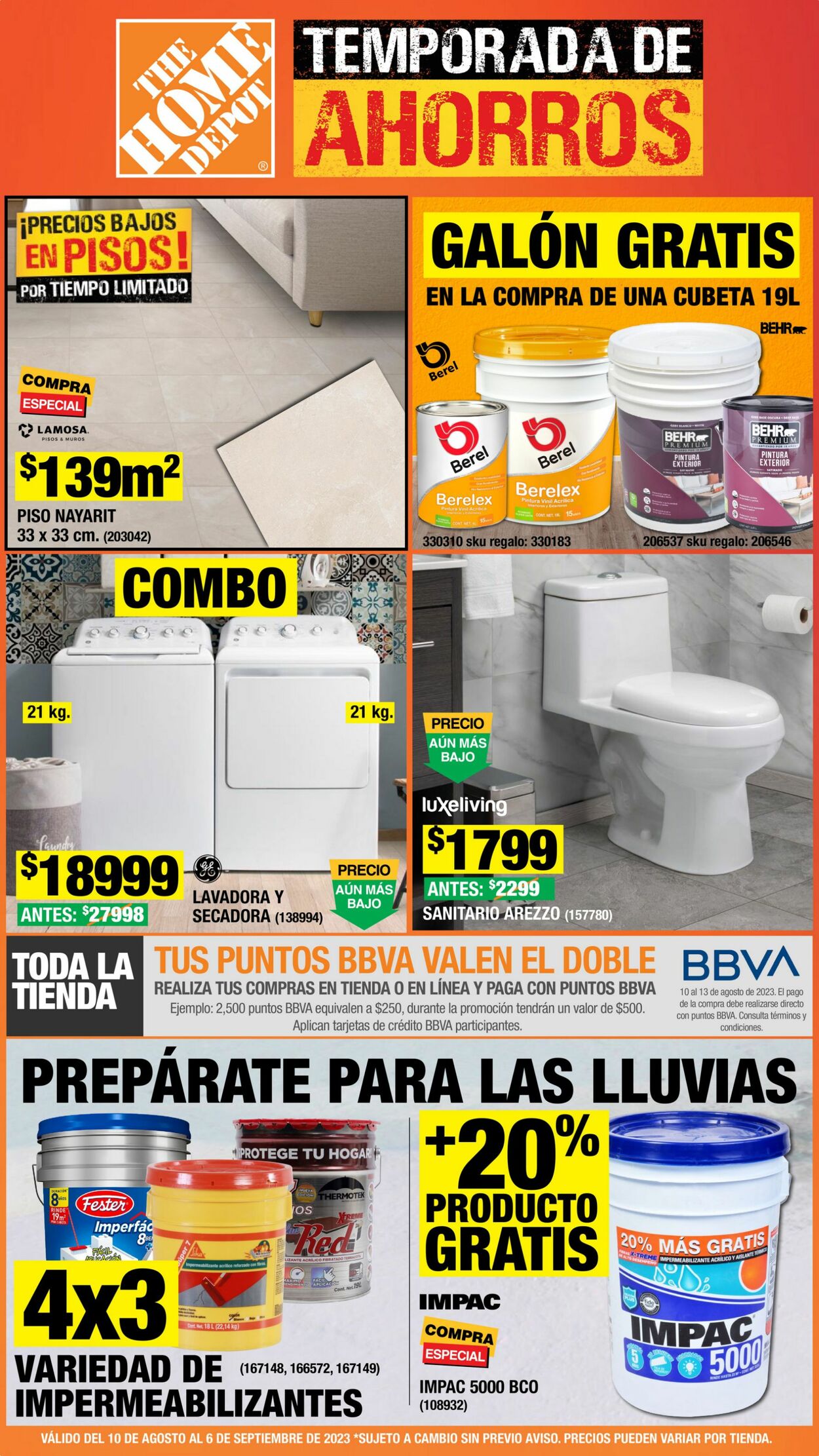 Catálogo Home Depot 10.08.2023 - 06.09.2023