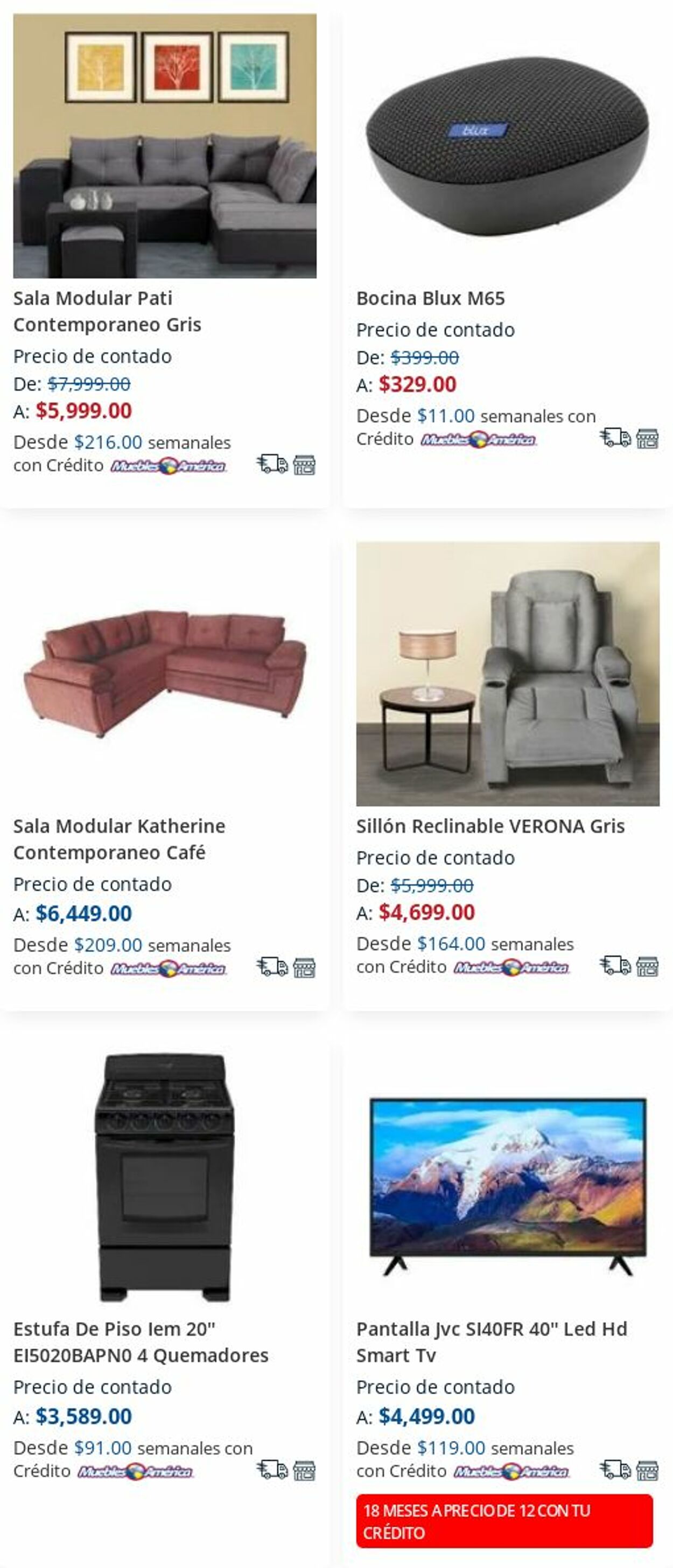 Catálogo Muebles America 25.12.2023 - 31.12.2023