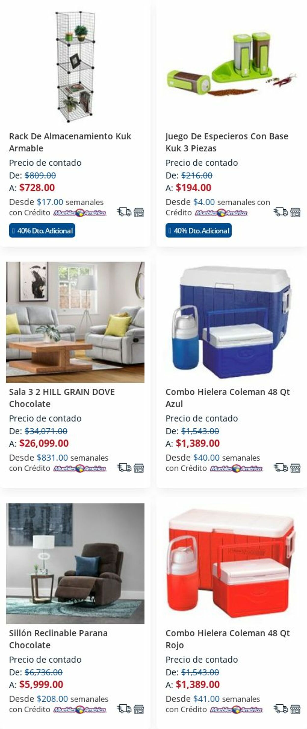 Catálogo Muebles America 27.07.2022 - 09.08.2022