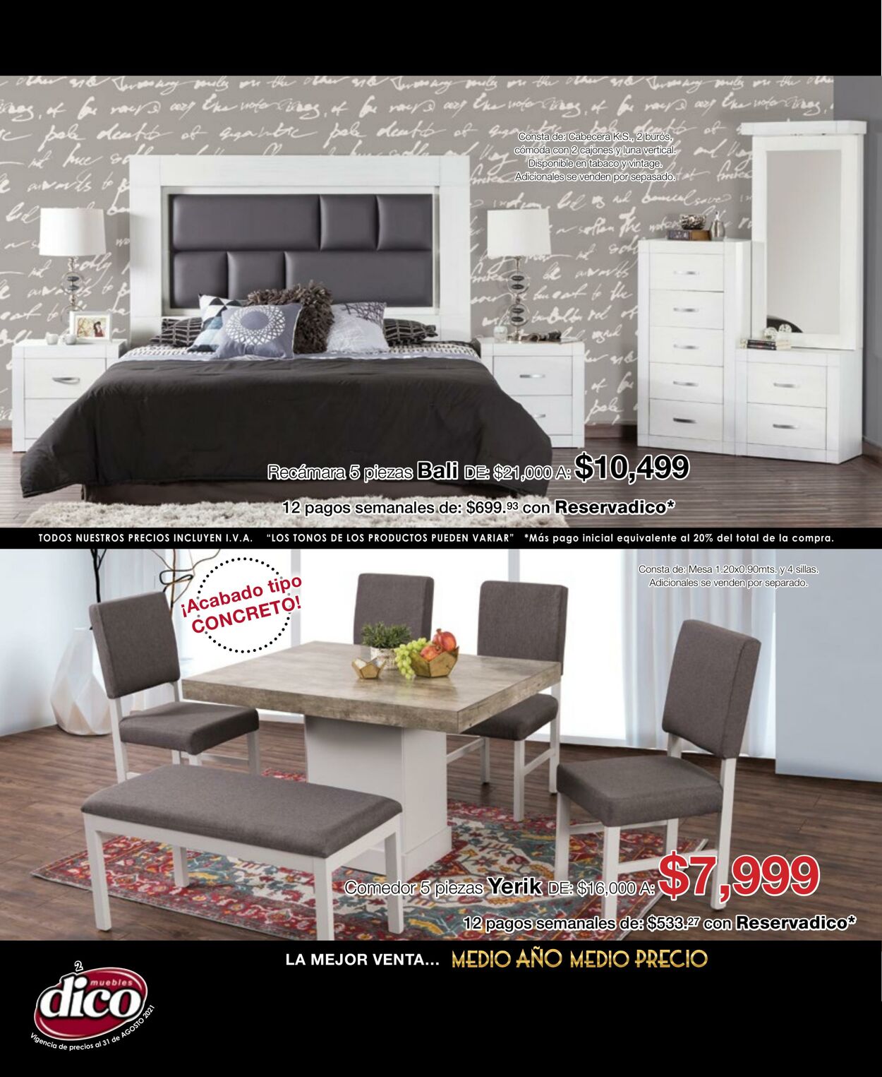 Catálogo Muebles Dico 16.08.2021 - 31.08.2021