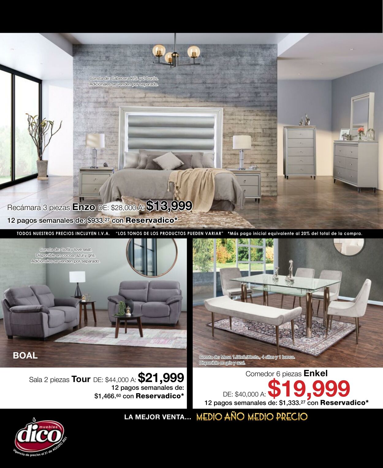 Catálogo Muebles Dico 16.08.2021 - 31.08.2021