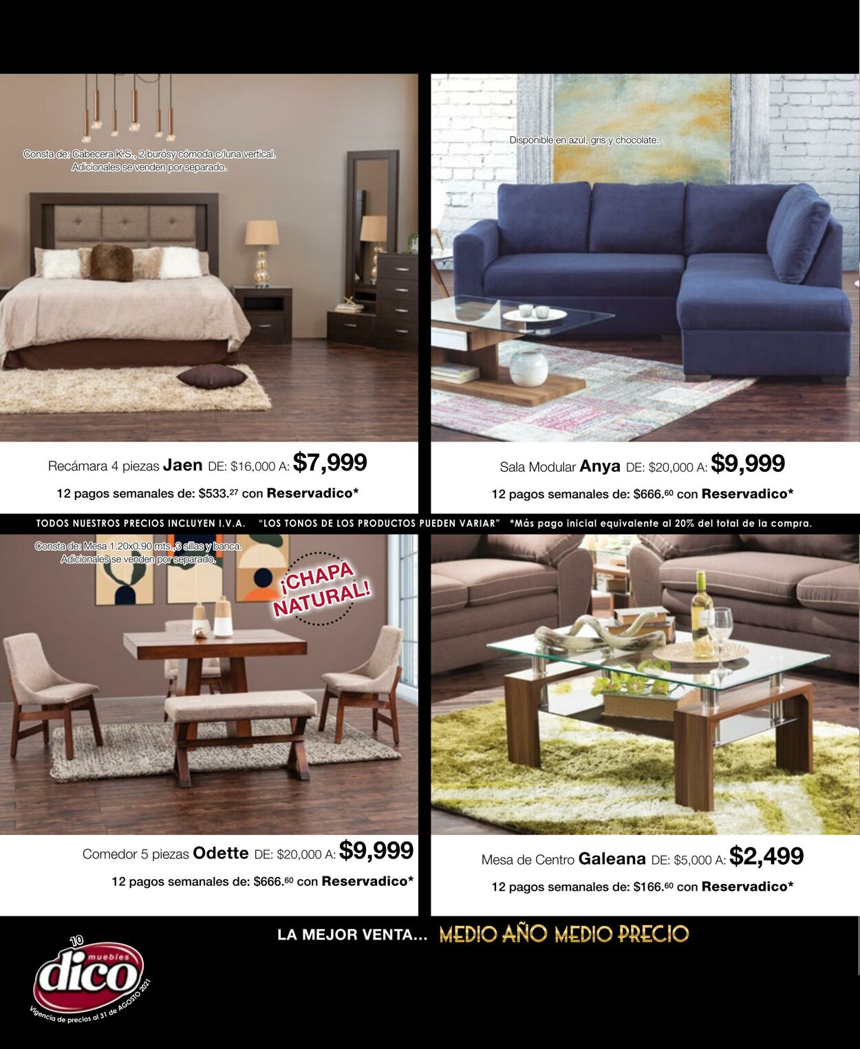 Catálogo Muebles Dico 16.08.2021 - 31.08.2021