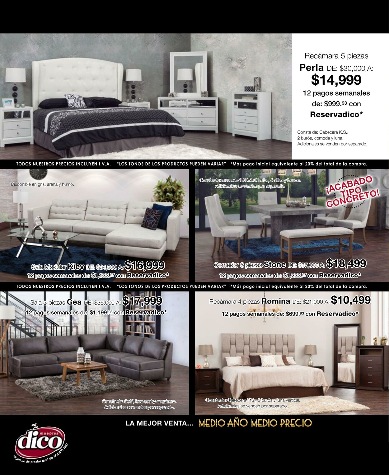 Catálogo Muebles Dico 16.08.2021 - 31.08.2021