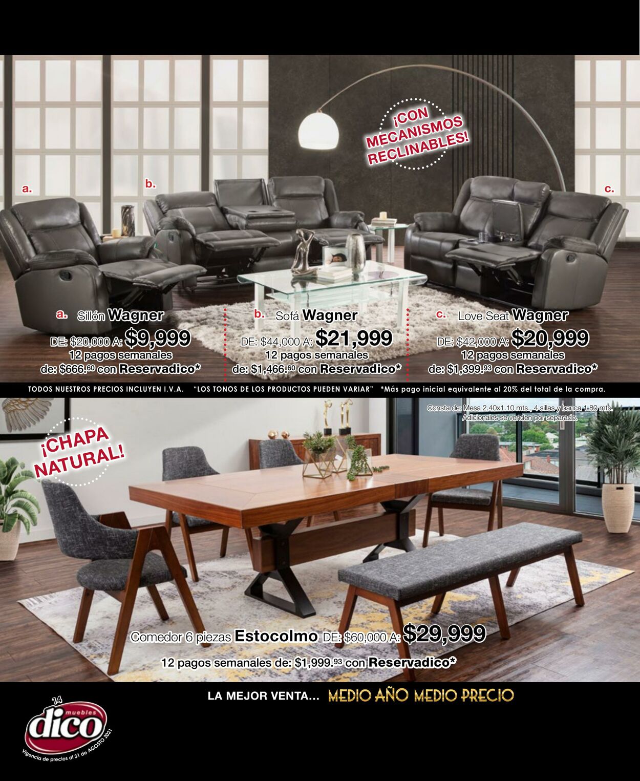 Catálogo Muebles Dico 16.08.2021 - 31.08.2021