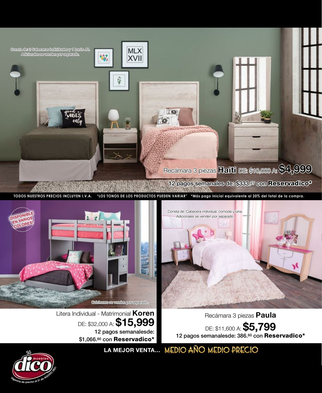 Catálogo Muebles Dico 16.08.2021 - 31.08.2021