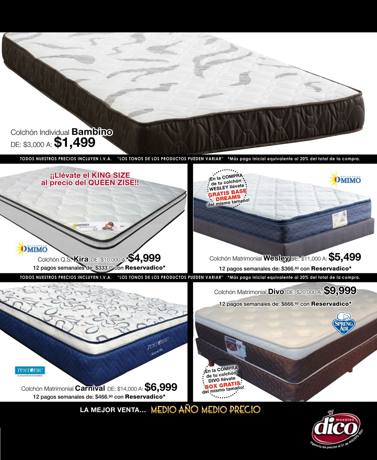 Catálogo Muebles Dico 16.08.2021 - 31.08.2021