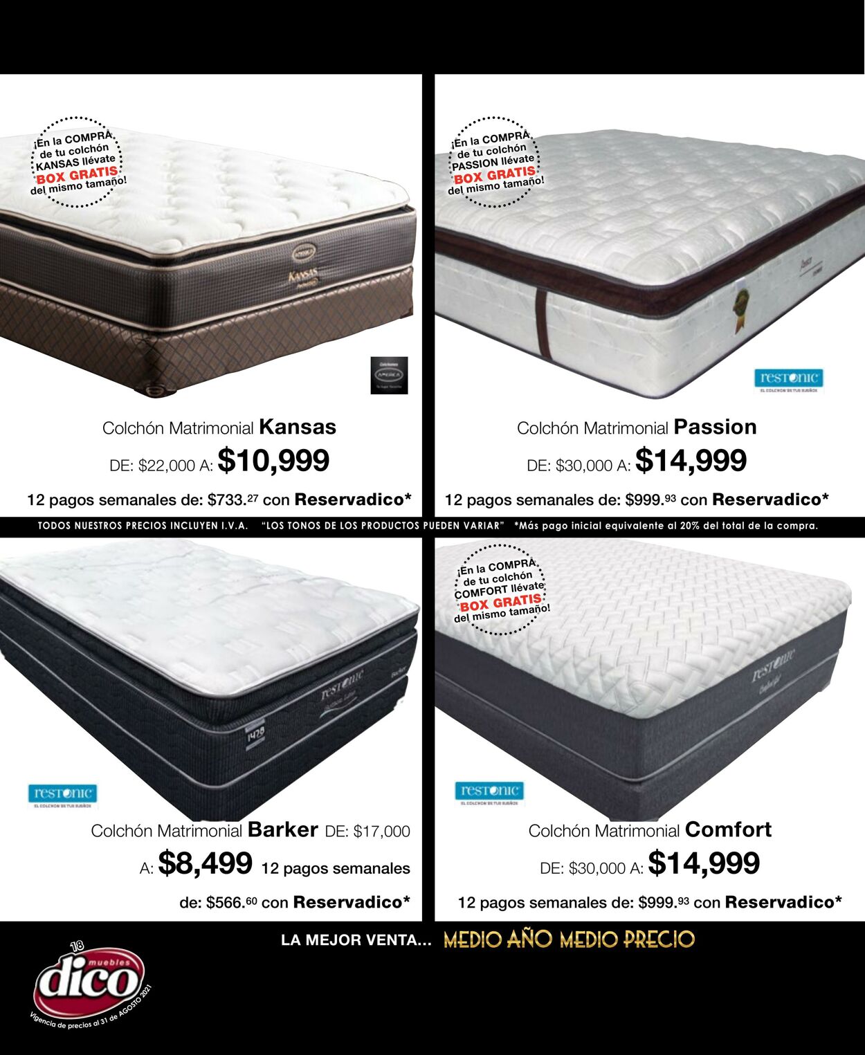 Catálogo Muebles Dico 16.08.2021 - 31.08.2021